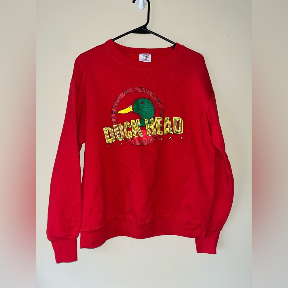 Red Duckhead Crewneck Sweatshirt